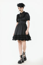 Load image into Gallery viewer, Gothic Lace-Up Lolita Puff Sleeve Dress DW1106