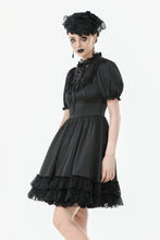 Load image into Gallery viewer, Gothic Lace-Up Lolita Puff Sleeve Dress DW1106