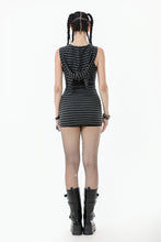 Load image into Gallery viewer, Striped Wolf-Ear Hoodie Dress DW1109