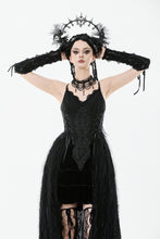 Load image into Gallery viewer, Romantic Gothic Lace Tail Dress DW1119