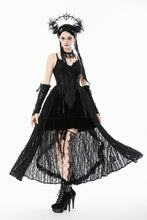 Load image into Gallery viewer, Romantic Gothic Lace Tail Dress DW1119