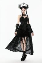 Load image into Gallery viewer, Romantic Gothic Lace Tail Dress DW1119