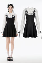 Load image into Gallery viewer, Dolly Lolita Style Faux Two-Piece Ribbon Dress DW1120