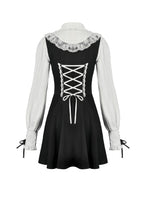 Load image into Gallery viewer, Dolly Lolita Style Faux Two-Piece Ribbon Dress DW1120