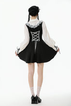 Load image into Gallery viewer, Dolly Lolita Style Faux Two-Piece Ribbon Dress DW1120