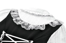 Load image into Gallery viewer, Dolly Lolita Style Faux Two-Piece Ribbon Dress DW1120