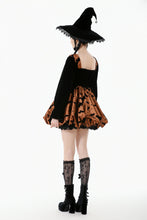 Load image into Gallery viewer, Midnight Bat &amp; Pumpkin Halloween Dress DW1124