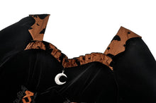 Load image into Gallery viewer, Midnight Bat &amp; Pumpkin Halloween Dress DW1124