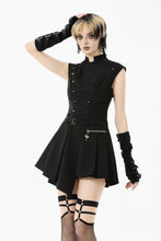 Load image into Gallery viewer, Punk Studded Asymmetrical Dress DW1125