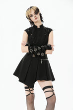 Load image into Gallery viewer, Punk Studded Asymmetrical Dress DW1125
