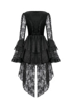 Load image into Gallery viewer, Classic Gothic Velvet &amp; Lace Embroidered Dress DW1128 - Gothlolibeauty