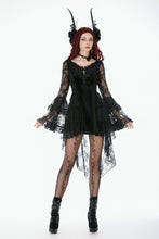 Load image into Gallery viewer, Classic Gothic Velvet &amp; Lace Embroidered Dress DW1128 - Gothlolibeauty