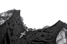 Load image into Gallery viewer, Classic Gothic Velvet &amp; Lace Embroidered Dress DW1128 - Gothlolibeauty