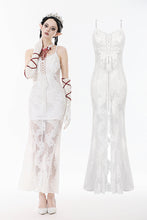 Load image into Gallery viewer, White Romantic Gothic Mermaid Dress DW1130