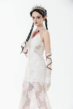 Load image into Gallery viewer, White Romantic Gothic Mermaid Dress DW1130