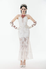 Load image into Gallery viewer, White Romantic Gothic Mermaid Dress DW1130