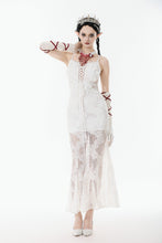 Load image into Gallery viewer, White Romantic Gothic Mermaid Dress DW1130