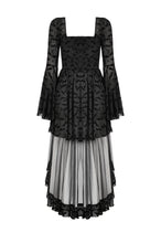 Load image into Gallery viewer, Star &amp; Moon Gothic Lolita Bat Hem Long Dress DW1131