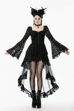 Load image into Gallery viewer, Star &amp; Moon Gothic Lolita Bat Hem Long Dress DW1131