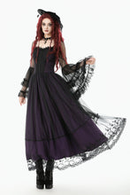 Load image into Gallery viewer, Gothic Royal Violet Sheer Long Dress DW1132