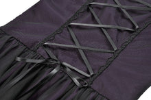 Load image into Gallery viewer, Gothic Royal Violet Sheer Long Dress DW1132