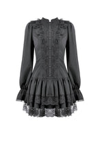 Load image into Gallery viewer, Lolita Dark Gothic Low-Waist Dress DW1136