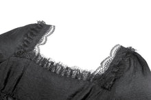 Load image into Gallery viewer, Romantic Gothic Lace High-Low Tiered Dress DW1138