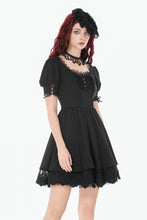 Load image into Gallery viewer, Gothic Lace Square-Neck Puff Sleeve Dress DW1140 - Gothlolibeauty