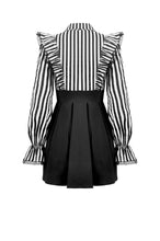 Load image into Gallery viewer, Lolita Dark Striped Preppy Dress DW1141