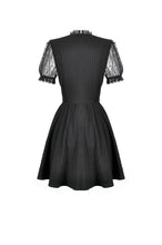 Load image into Gallery viewer, Dark Lace-Framed Silhouette Dress DW1143 - Gothlolibeauty