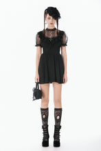 Load image into Gallery viewer, Dark Lace-Framed Silhouette Dress DW1143 - Gothlolibeauty
