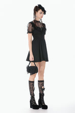 Load image into Gallery viewer, Dark Lace-Framed Silhouette Dress DW1143 - Gothlolibeauty