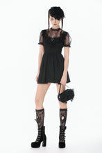 Load image into Gallery viewer, Dark Lace-Framed Silhouette Dress DW1143 - Gothlolibeauty