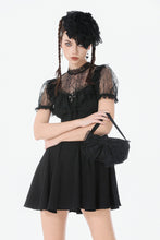 Load image into Gallery viewer, Dark Lace-Framed Silhouette Dress DW1143 - Gothlolibeauty