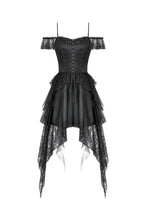 Load image into Gallery viewer, Baroque Lace-Tiered Off-Shoulder Dress DW1144 - Gothlolibeauty