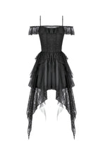 Load image into Gallery viewer, Baroque Lace-Tiered Off-Shoulder Dress DW1144 - Gothlolibeauty