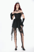 Load image into Gallery viewer, Baroque Lace-Tiered Off-Shoulder Dress DW1144 - Gothlolibeauty