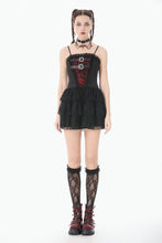 Load image into Gallery viewer, Crimson Shadow Layered Lace Cake Dress DW1146 - Gothlolibeauty