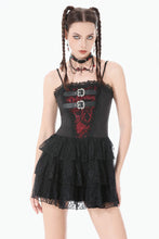 Load image into Gallery viewer, Crimson Shadow Layered Lace Cake Dress DW1146 - Gothlolibeauty