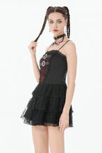 Load image into Gallery viewer, Crimson Shadow Layered Lace Cake Dress DW1146 - Gothlolibeauty