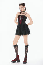 Load image into Gallery viewer, Crimson Shadow Layered Lace Cake Dress DW1146 - Gothlolibeauty