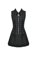 Load image into Gallery viewer, Skull-Collar Tactical Punk Sleeveless Dress DW1147 - Gothlolibeauty