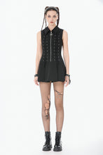 Load image into Gallery viewer, Skull-Collar Tactical Punk Sleeveless Dress DW1147 - Gothlolibeauty