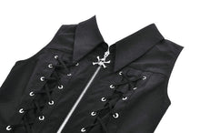 Load image into Gallery viewer, Skull-Collar Tactical Punk Sleeveless Dress DW1147 - Gothlolibeauty
