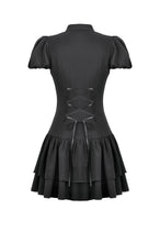 Load image into Gallery viewer, Dark Lolita Bow-Trim Dress DW1148 - Gothlolibeauty