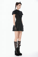 Load image into Gallery viewer, Dark Lolita Bow-Trim Dress DW1148 - Gothlolibeauty