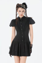 Load image into Gallery viewer, Dark Lolita Bow-Trim Dress DW1148 - Gothlolibeauty