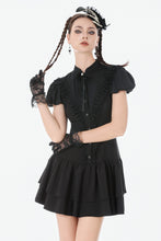 Load image into Gallery viewer, Dark Lolita Bow-Trim Dress DW1148 - Gothlolibeauty