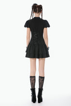 Load image into Gallery viewer, Dark Lolita Bow-Trim Dress DW1148 - Gothlolibeauty