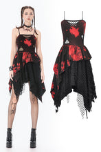 Load image into Gallery viewer, Red-Black Tie-Dye Punk Dress DW1149 - Gothlolibeauty